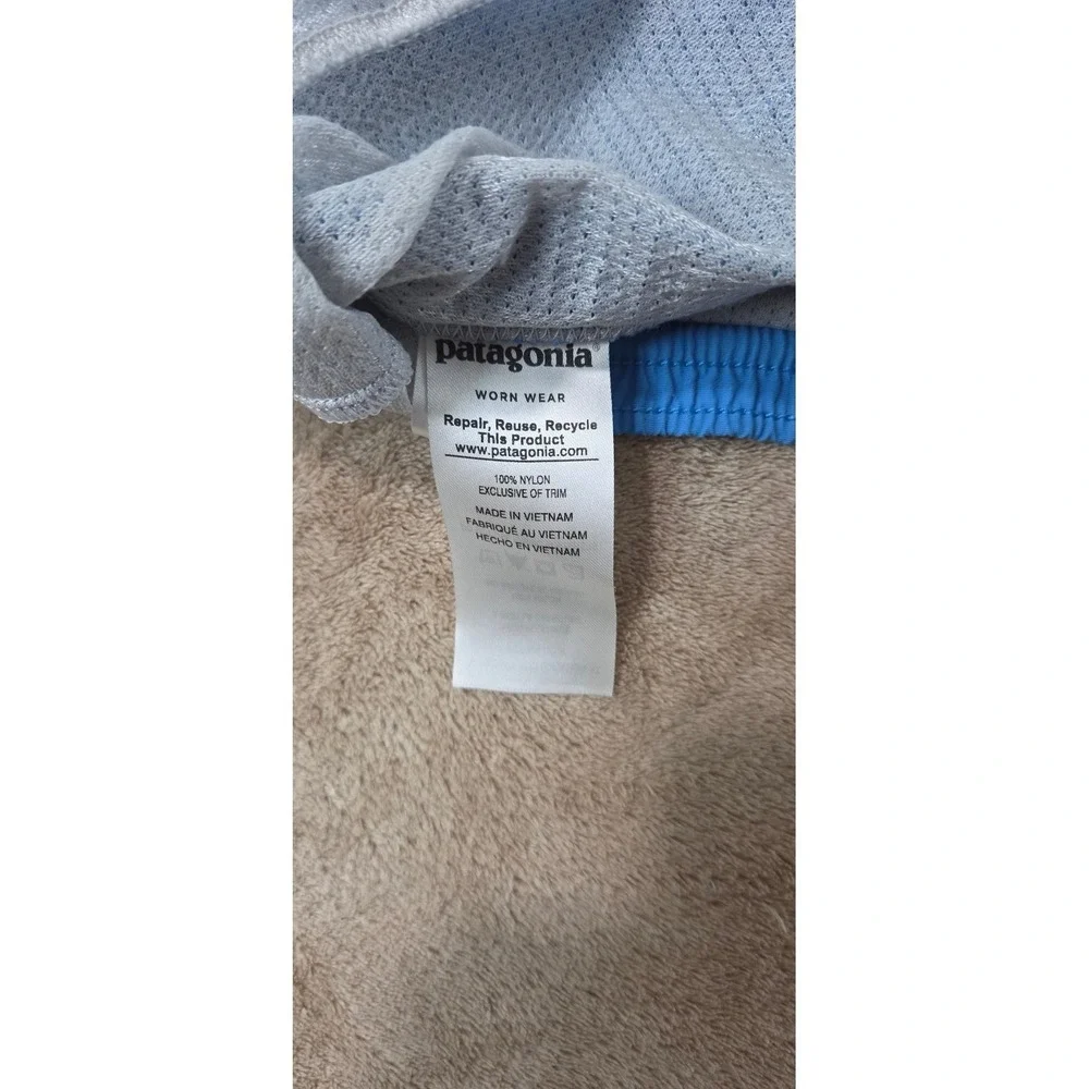 Patagonia Baggies Shorts men size Large (XL) Blue Lined 5